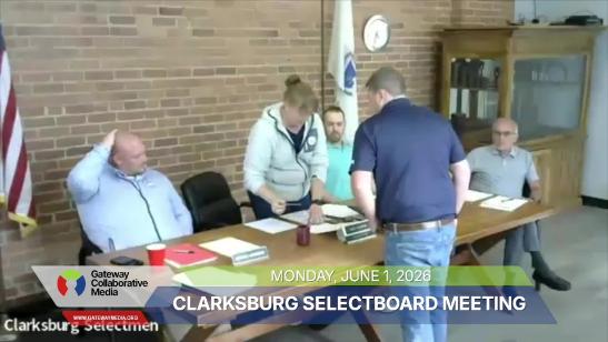 Clarksburg Selectmen's Meeting - 6-1-26 REPLAY